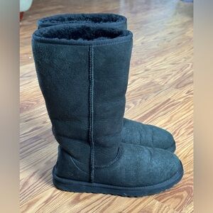 Ugg Classic Tall Boots Black Size 9 GUC!